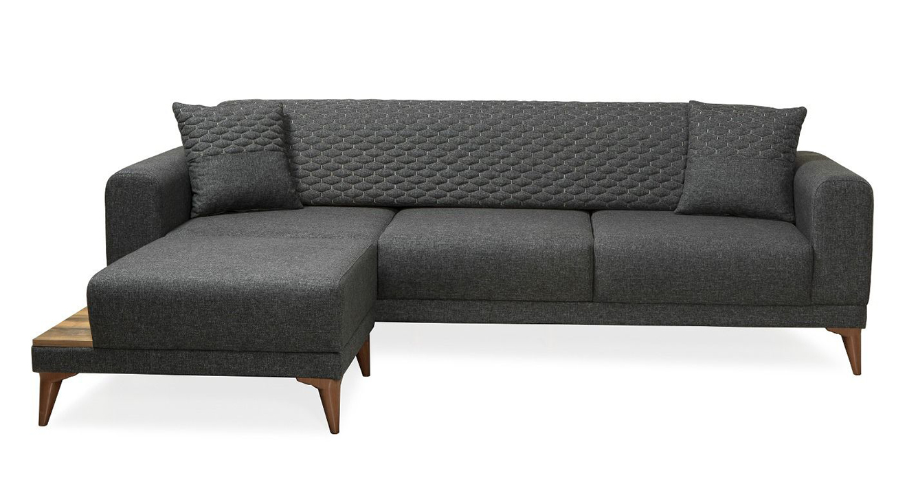 Stil Ahşap Ayaklı Yataklı Köşe Koltuk Takımı Yataklı KöşeTakımları