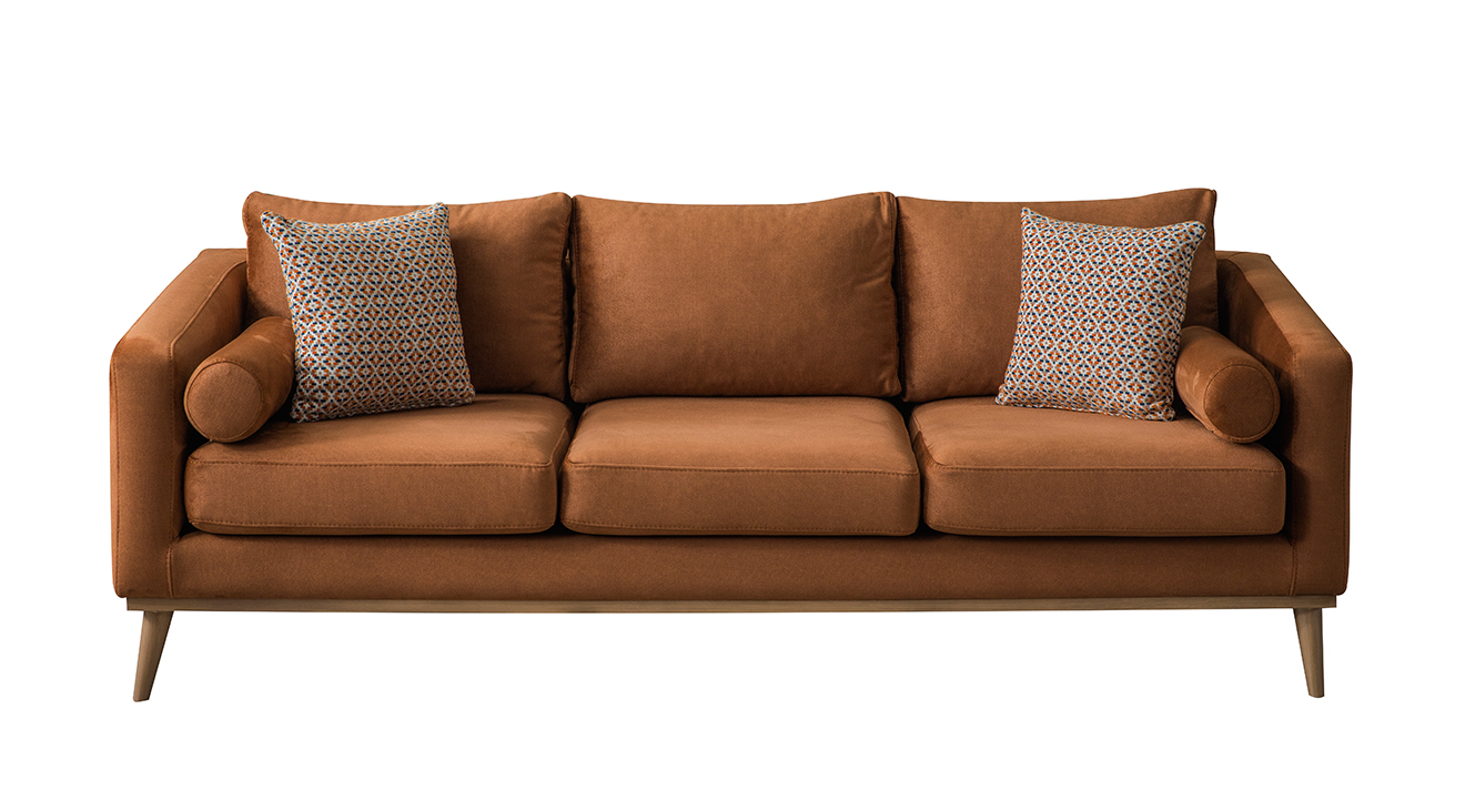 Bohem Ceviz Ahşap Ayaklı Koltuk Takımı Koltuk Takımı