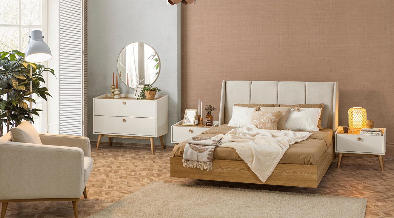 Bohem Sürgü Kapaklı Yatak Odası Takımı Yatak Odası