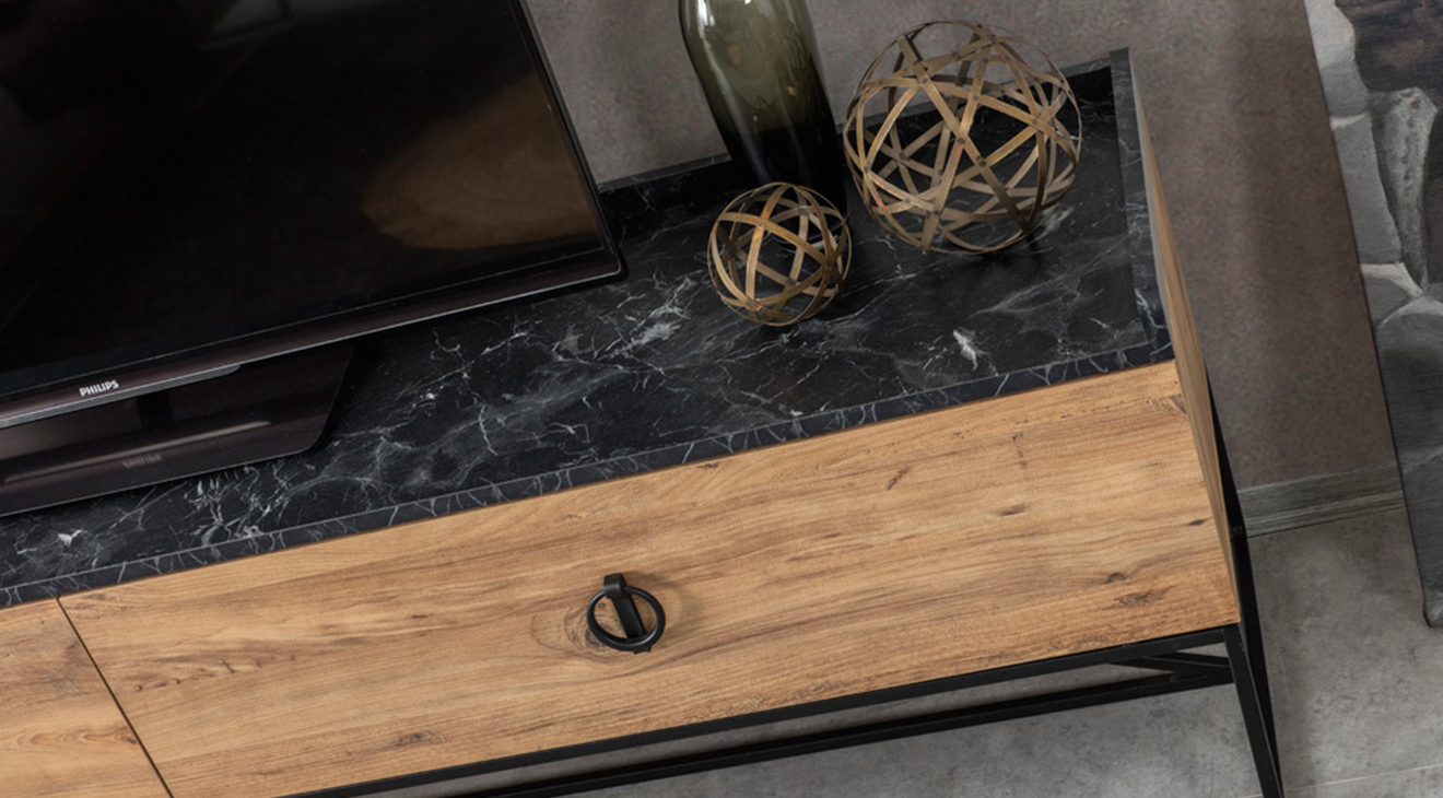 Loft Ceviz Tv Ünitesi TV Ünitesi