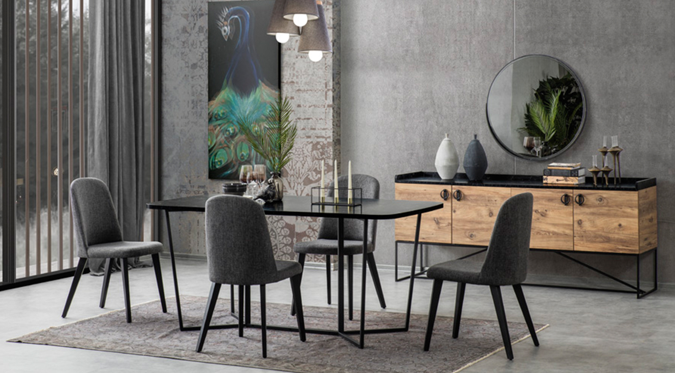Loft Modern Yemek Odası Takımı Yemek Odası