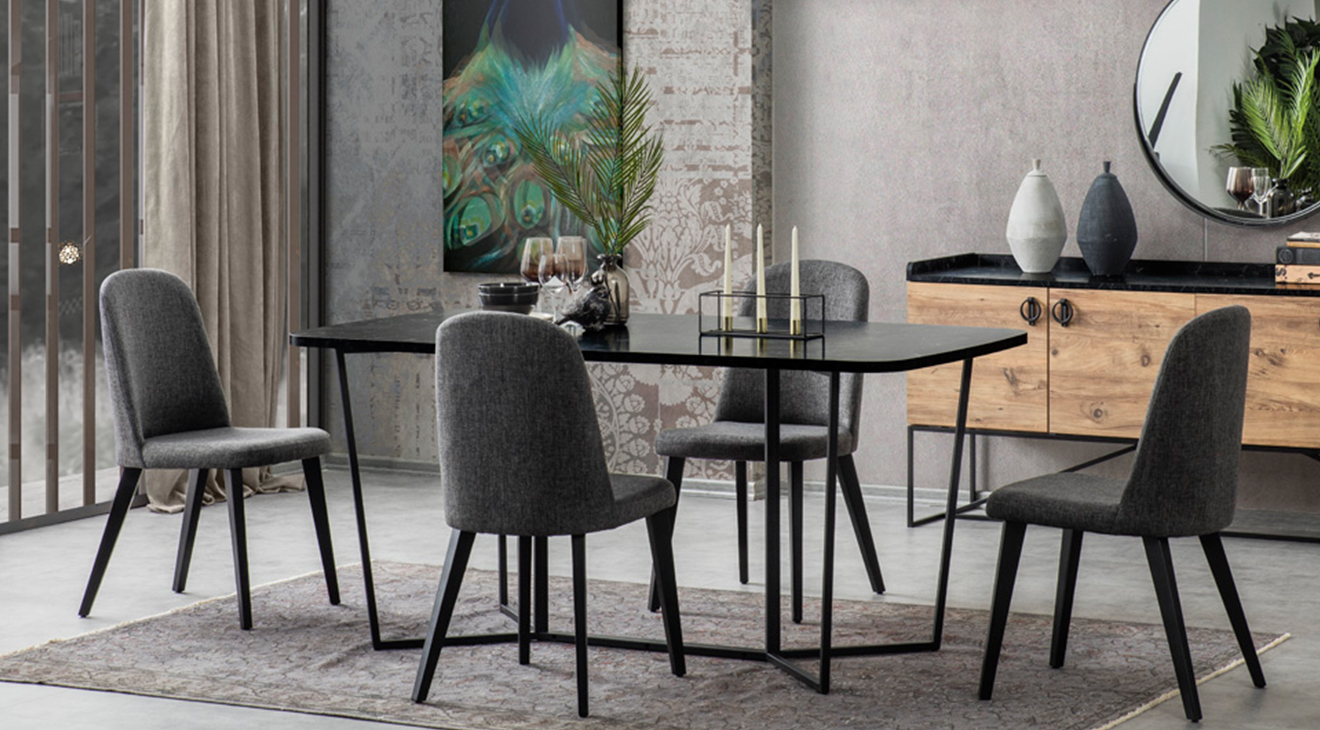 Loft Modern Yemek Odası Takımı Yemek Odası