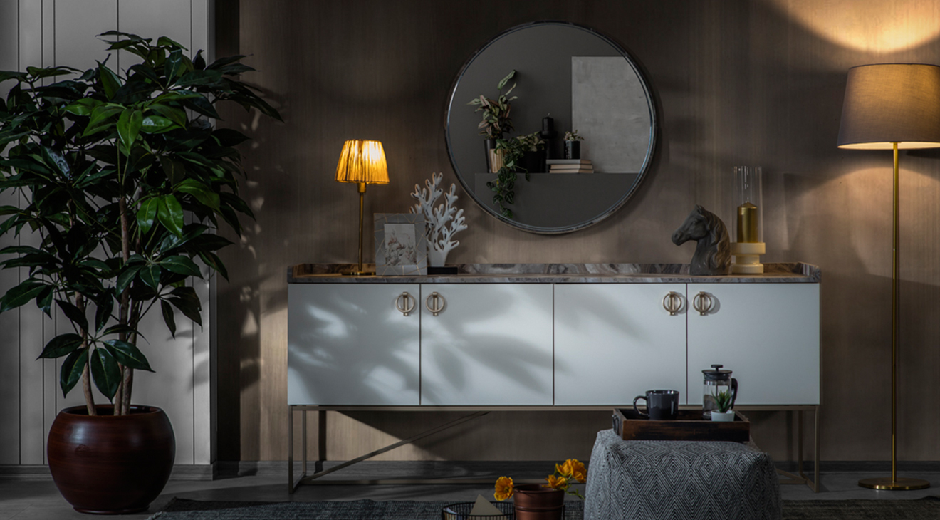 Loft Gold Metal Ayaklı Yemek Odası Takımı Yemek Odası