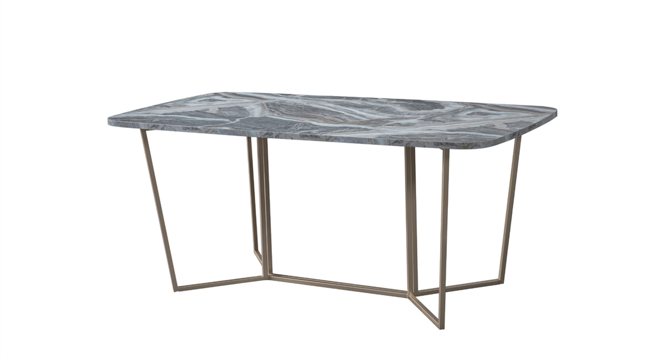 Loft Gold Metal Ayaklı Yemek Odası Takımı Yemek Odası