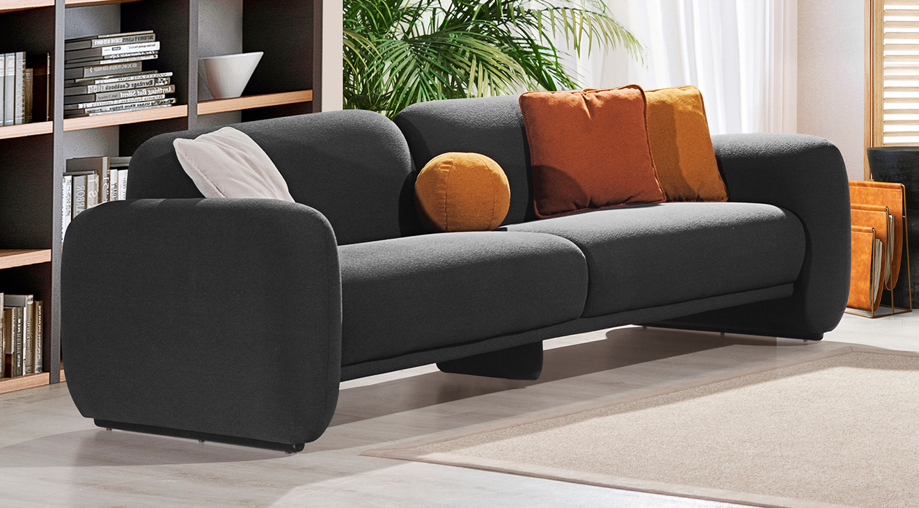 Puffy Kanepeli Köşe Koltuk Takımı Köşe Koltuk