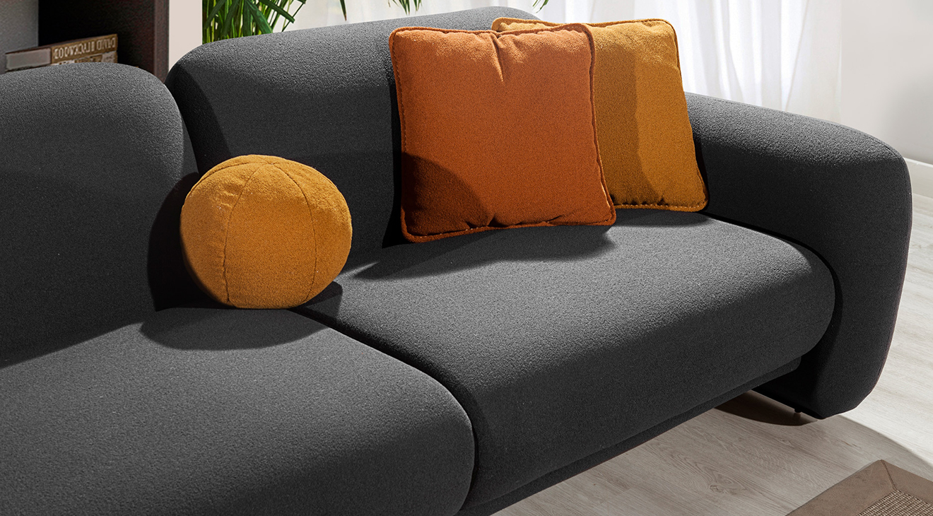 Puffy Kanepeli Köşe Koltuk Takımı Köşe Koltuk