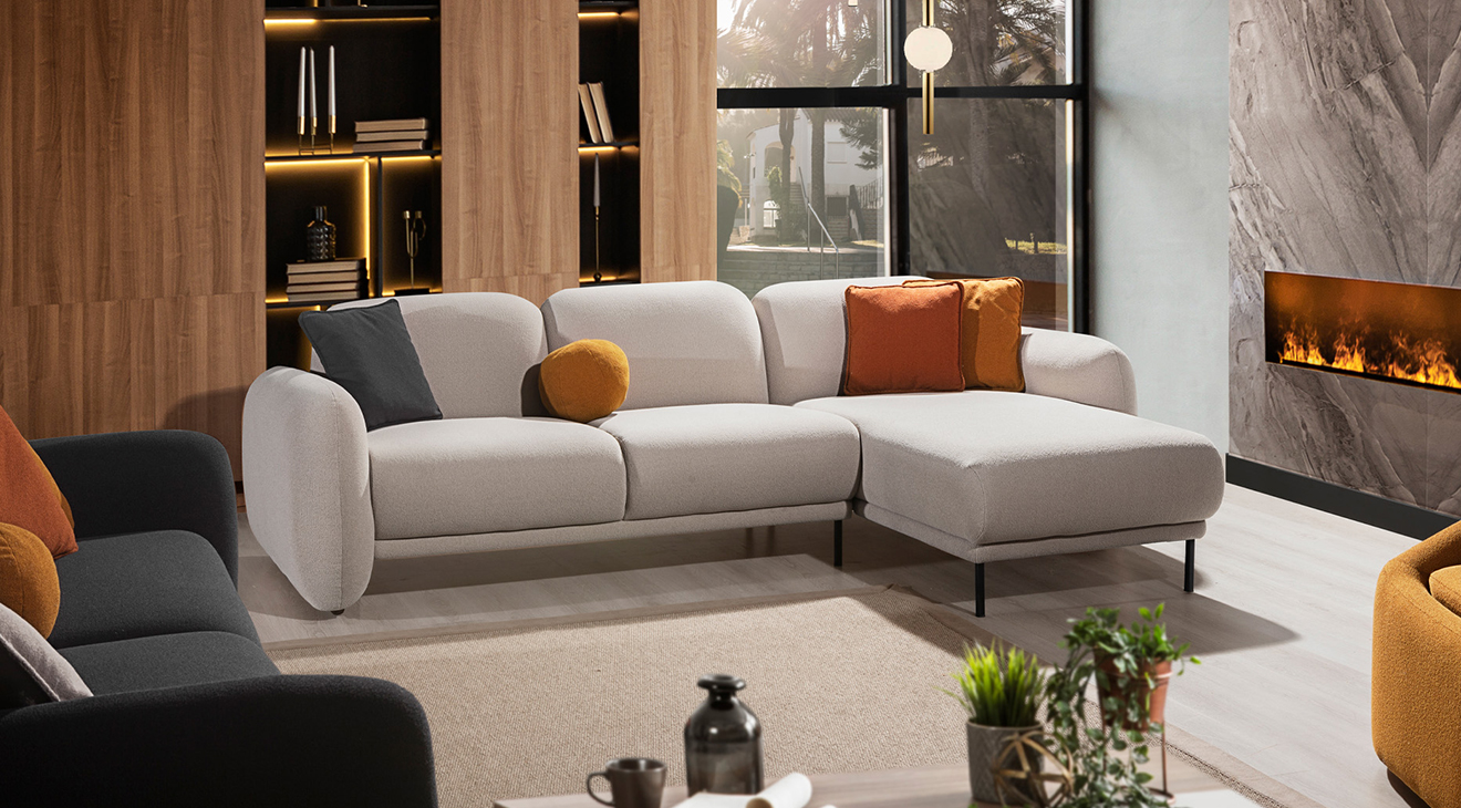 Puffy Köşe Koltuk Takımı Köşe Koltuk