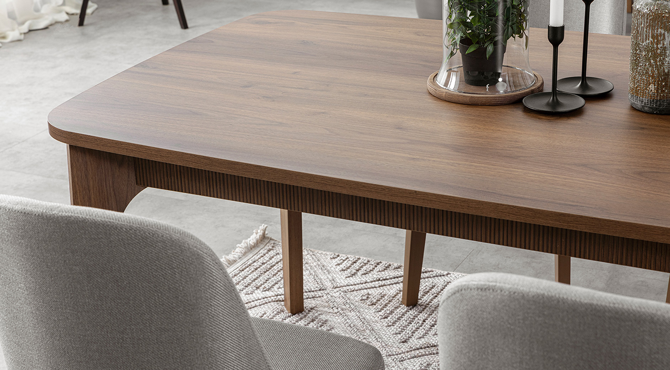 Wood Ahşap Ayaklı Yemek Odası Takımı Yemek Odası