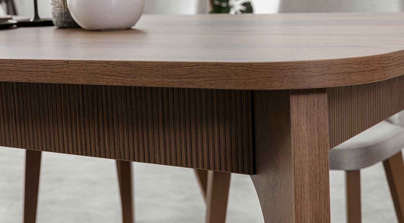 Wood Ahşap Ayaklı Yemek Odası Takımı Yemek Odası