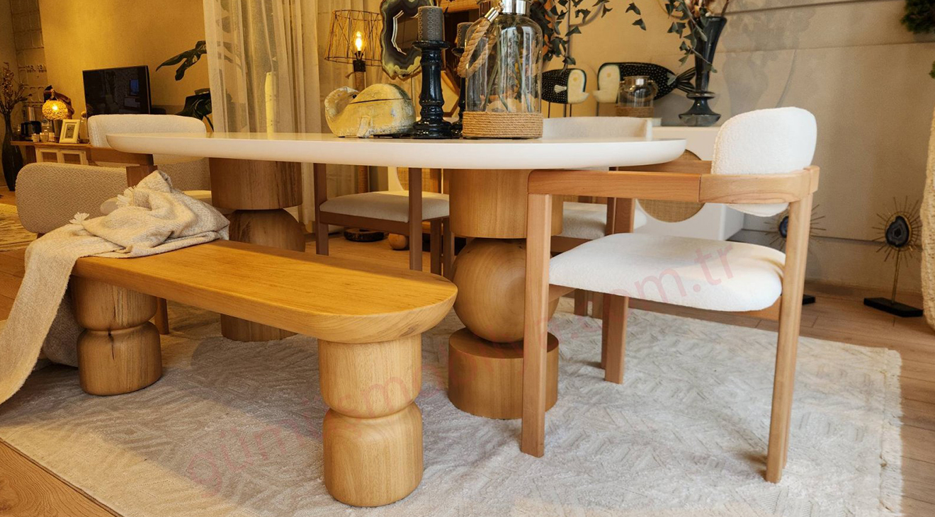 Trend Bohem Yemek Odası Takımı Yemek Odası