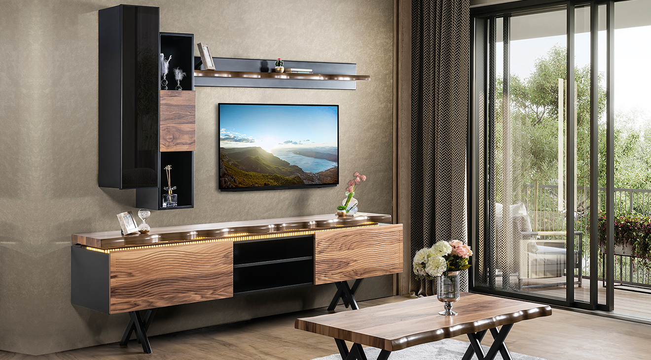 Greenwich Metal Ayaklı Tv Ünitesi TV Ünitesi