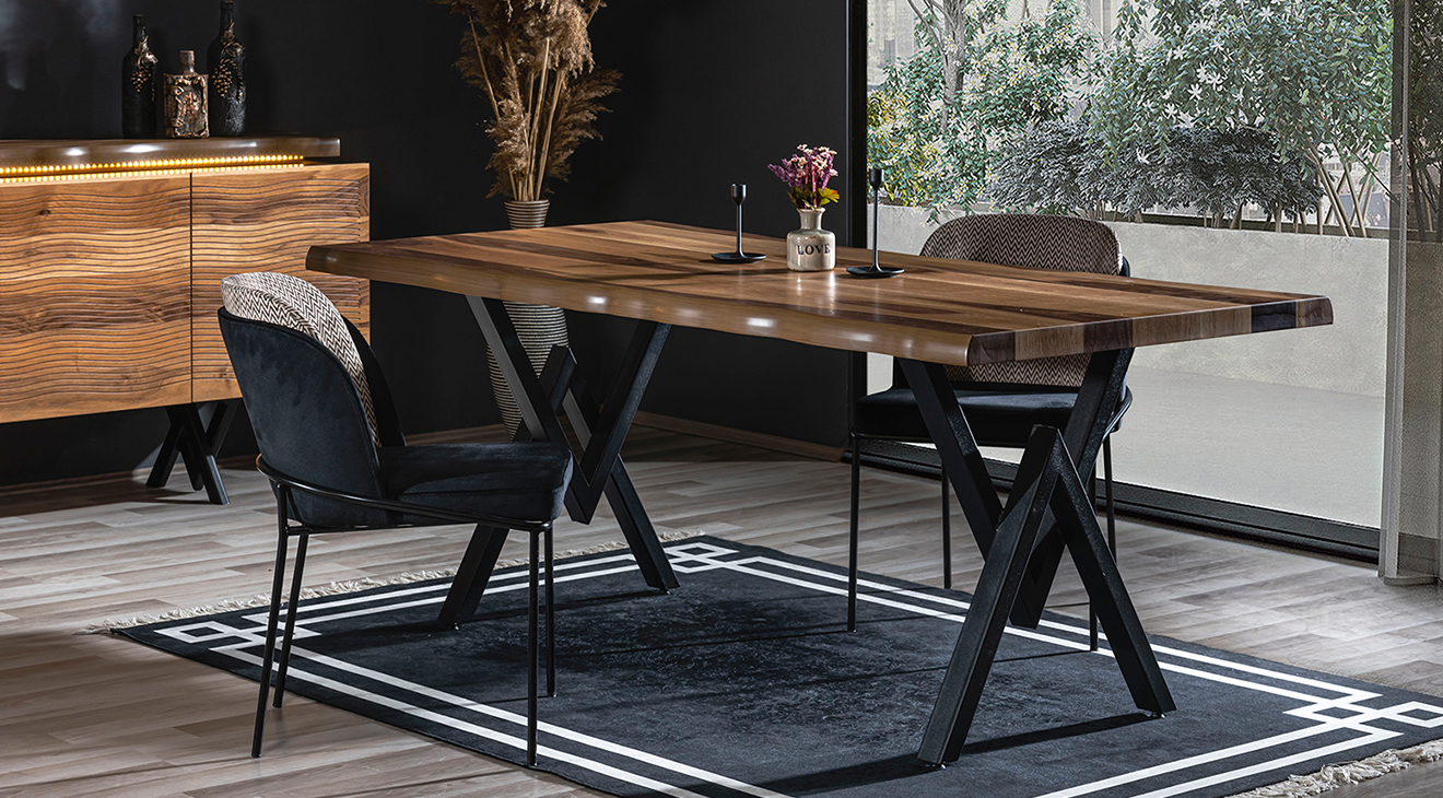 Greenwich Ceviz Yemek Odası Takımı Yemek Odası