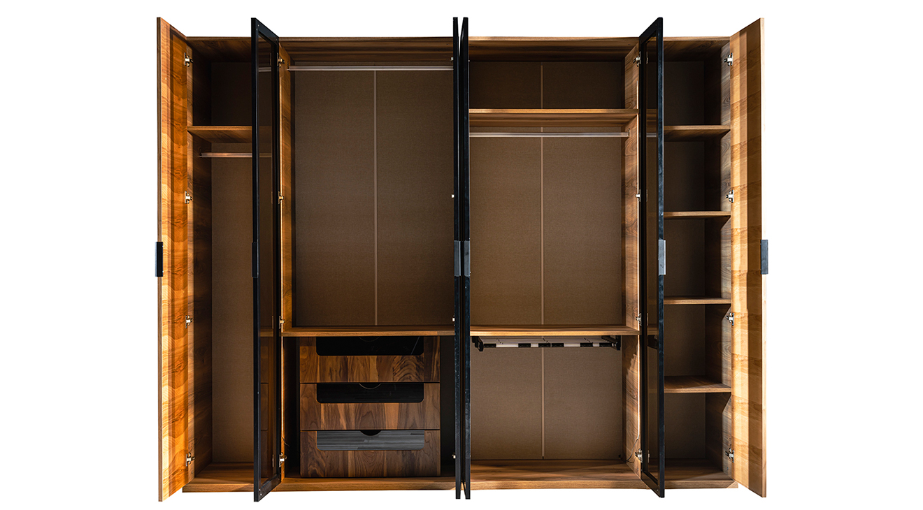 Greenwich 6 Kapaklı Ceviz Yatak Odası Takımı Yatak Odası