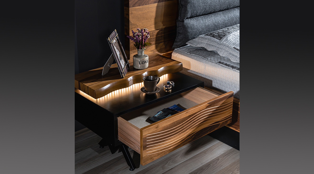 Greenwich 6 Kapaklı Ceviz Yatak Odası Takımı Yatak Odası