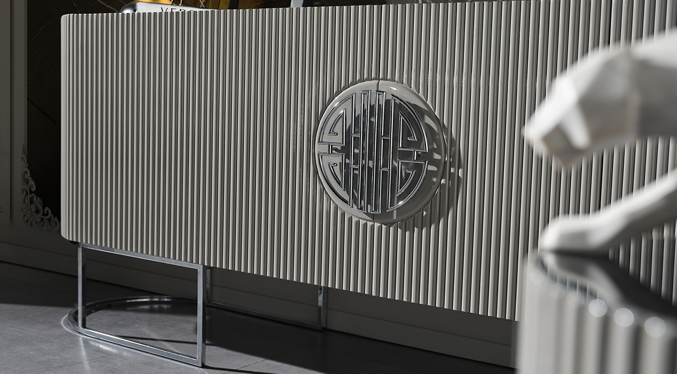 Gucci Duman Grisi Metal Ayaklı Yemek Odası Takımı 2 Yemek Odası