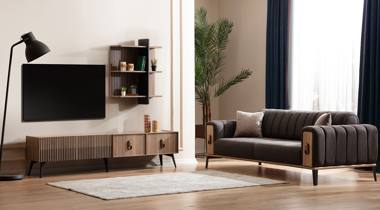 Arena Ceviz Modern Tv Ünitesi TV Ünitesi