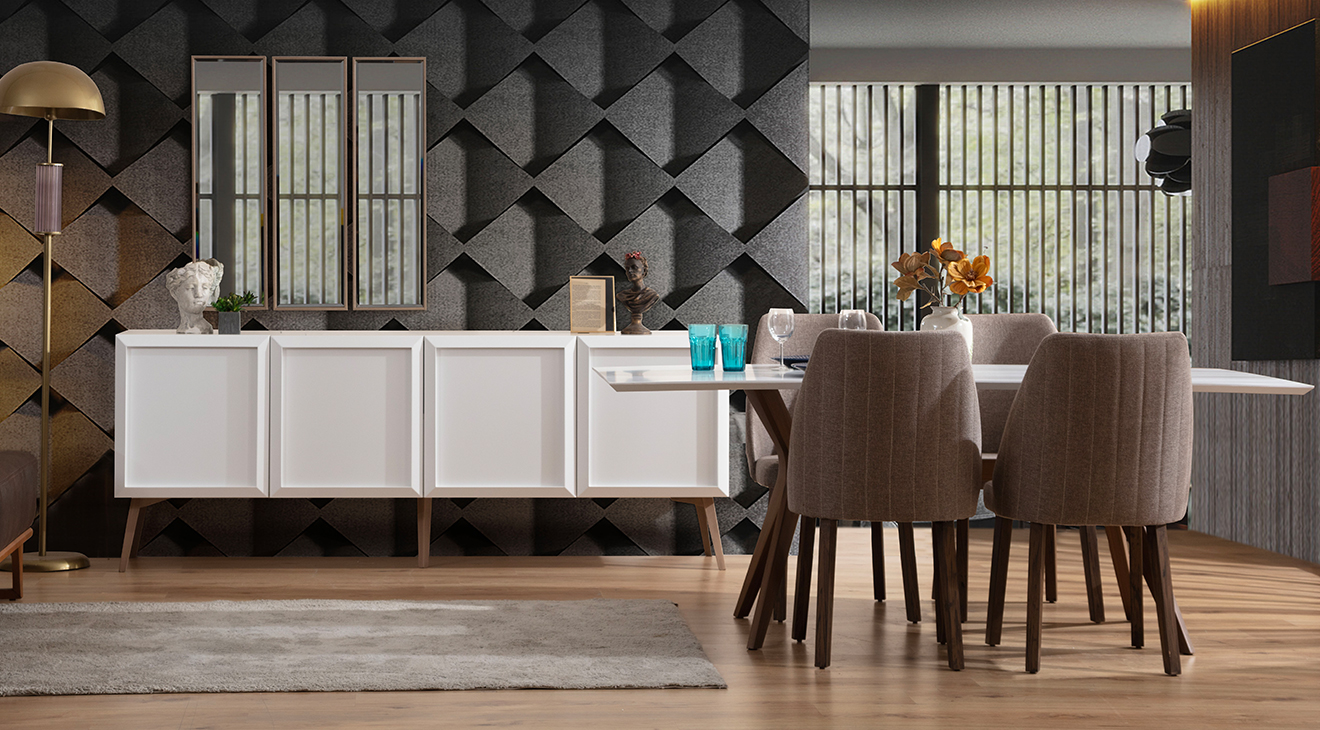 Soprano Modern Yemek Odası Takımı Yemek Odası