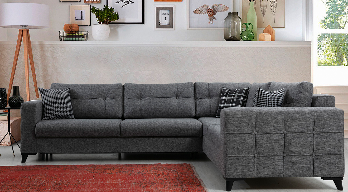 Alya Yataklı Sandıklı Köşe Koltuk Takımı Yataklı ve Sandıklı Koltuk Takımları