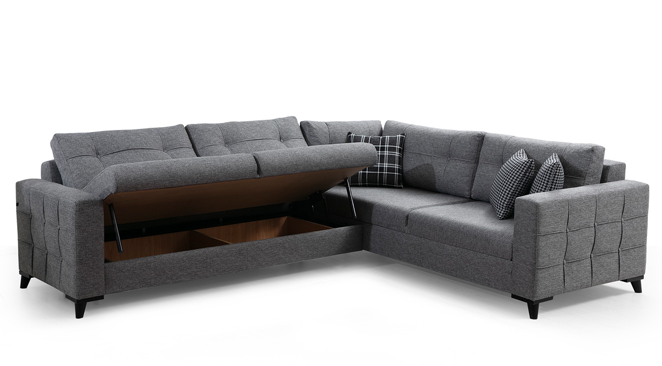 Alya Yataklı Sandıklı Köşe Koltuk Takımı Yataklı ve Sandıklı Koltuk Takımları