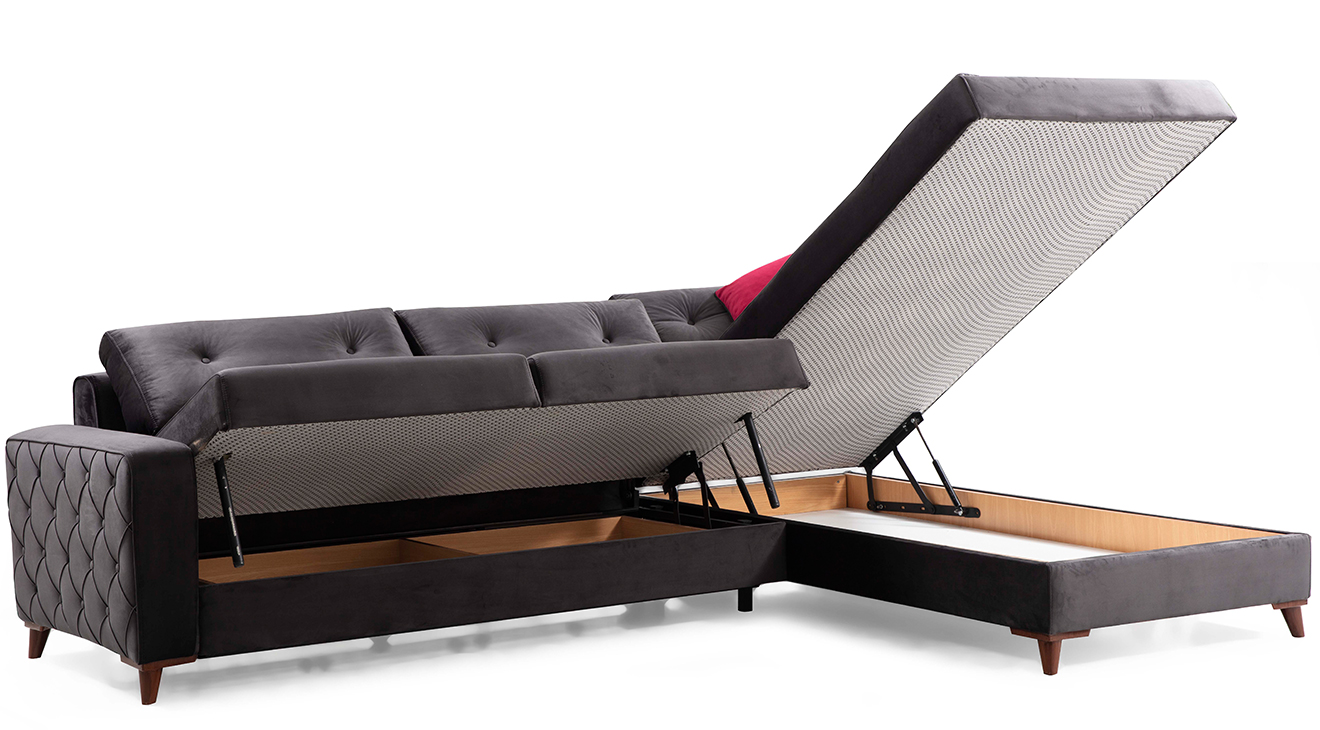 Rose Yataklı Sandıklı Köşe Koltuk Takımı Yataklı ve Sandıklı Koltuk Takımları