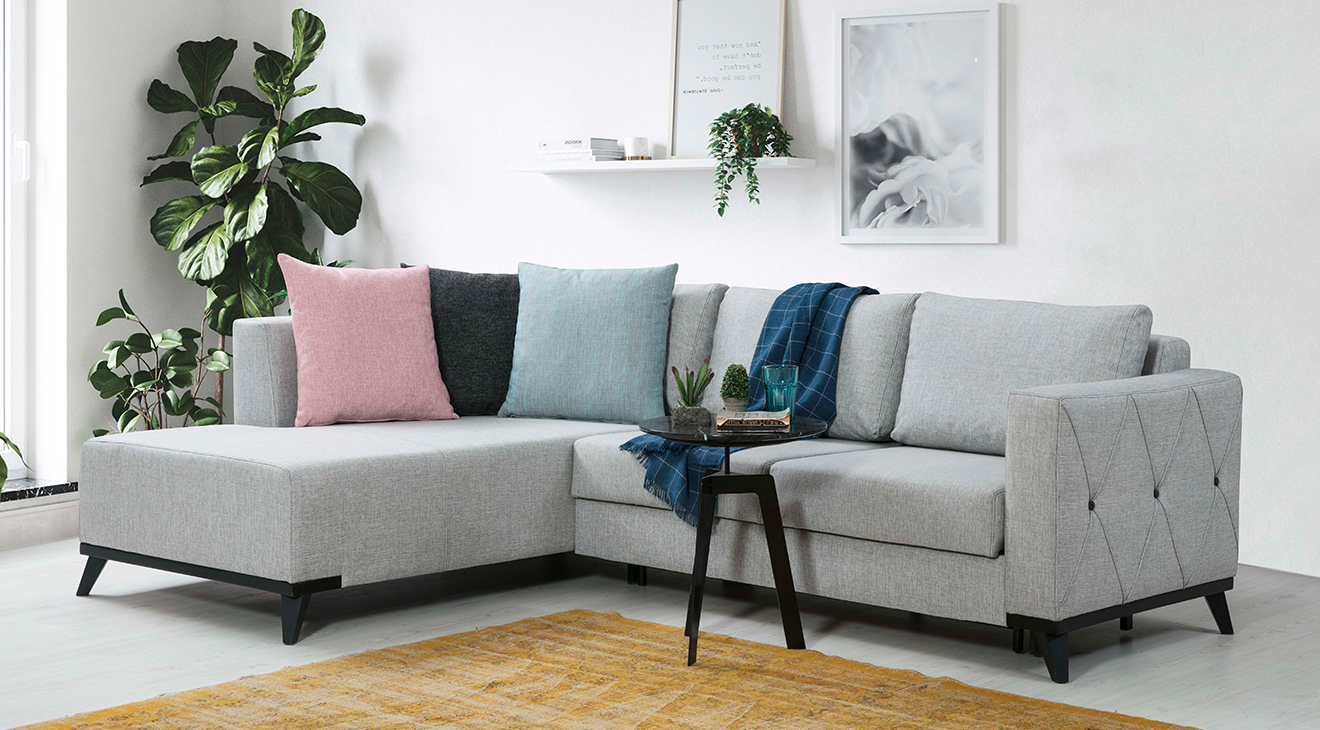 Sahra Yataklı Sandıklı Köşe Koltuk Takımı Yataklı ve Sandıklı Koltuk Takımları