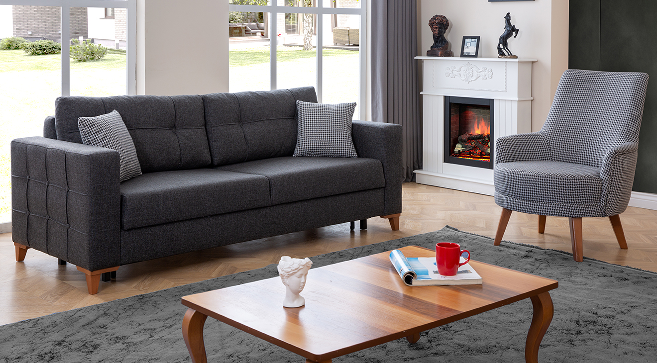 Alya Yataklı Sandıklı Koltuk Takımı Yataklı Koltuk Takımları