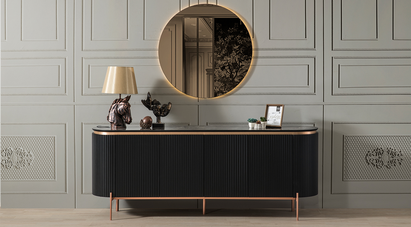 Tesla Metal Ayaklı Yemek Odası Takımı Yemek Odası