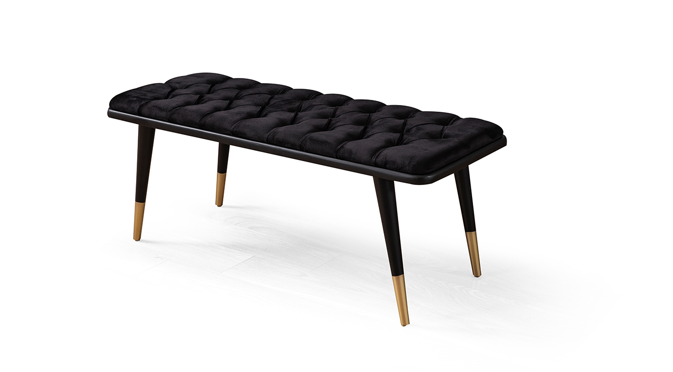 Tesla Metal Ayaklı Beyaz Yemek Odası Takımı (Gold) Yemek Odası