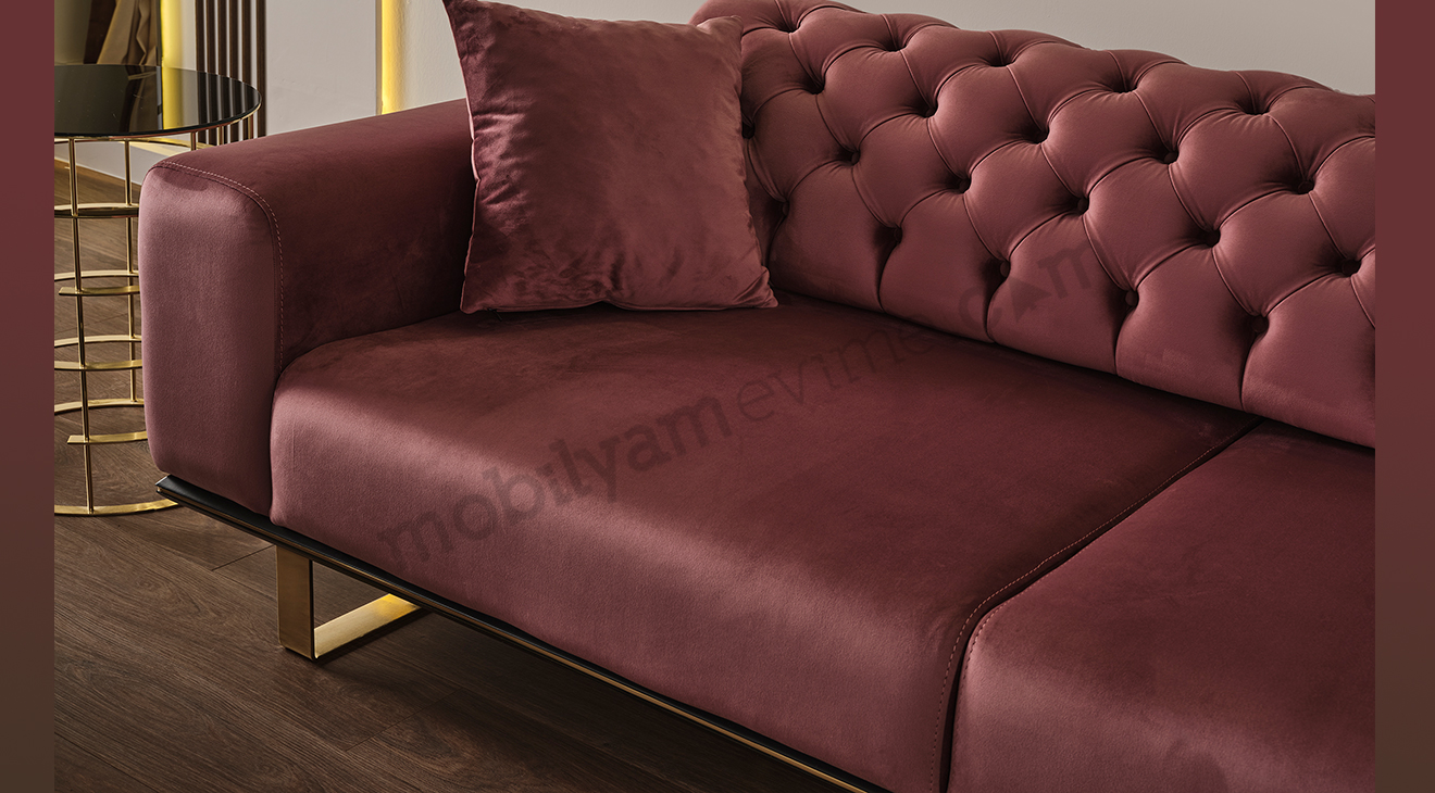 Aydan Metal Ayaklı Koltuk Takımı 3 Koltuk Takımı