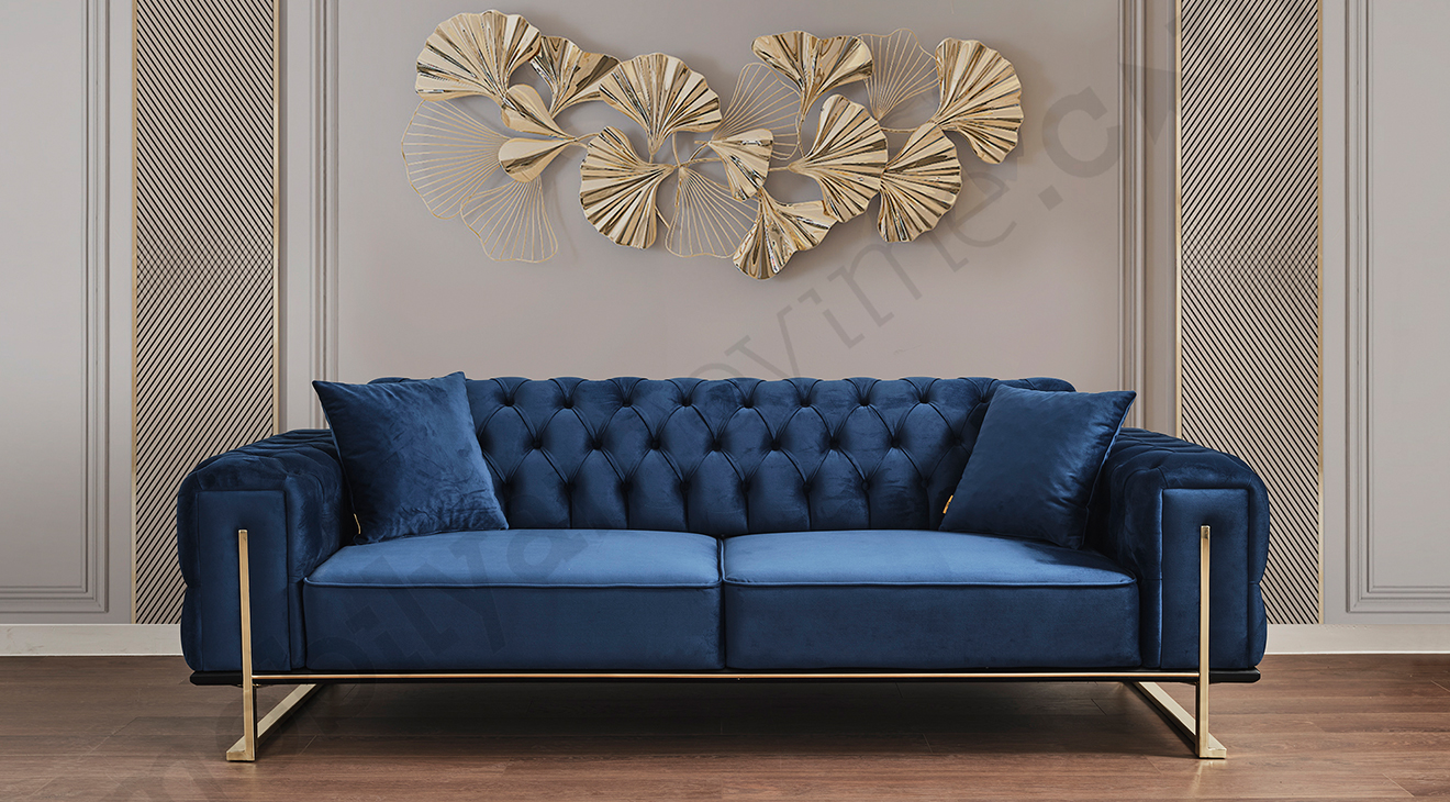 Tema Yataklı Gold Metal Ayaklı Koltuk Takımı Yataklı Koltuk Takımları