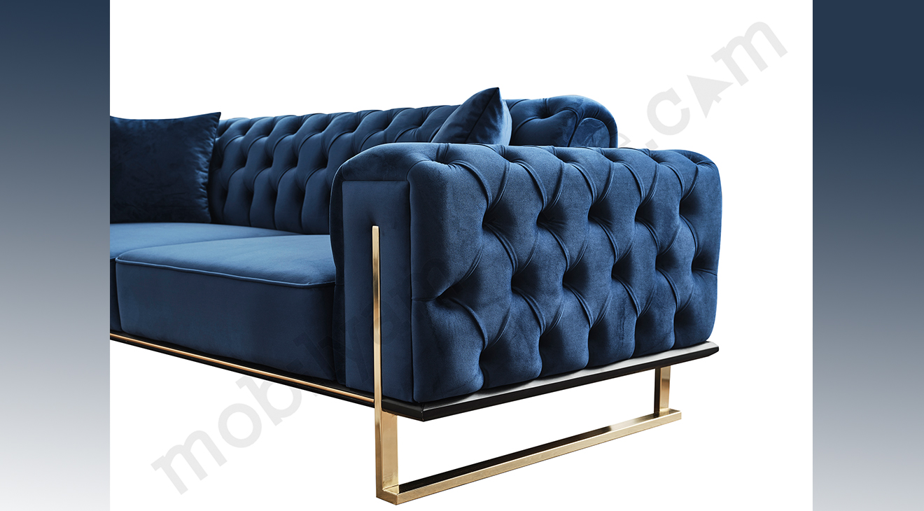 Tema Yataklı Gold Metal Ayaklı Koltuk Takımı Yataklı Koltuk Takımları