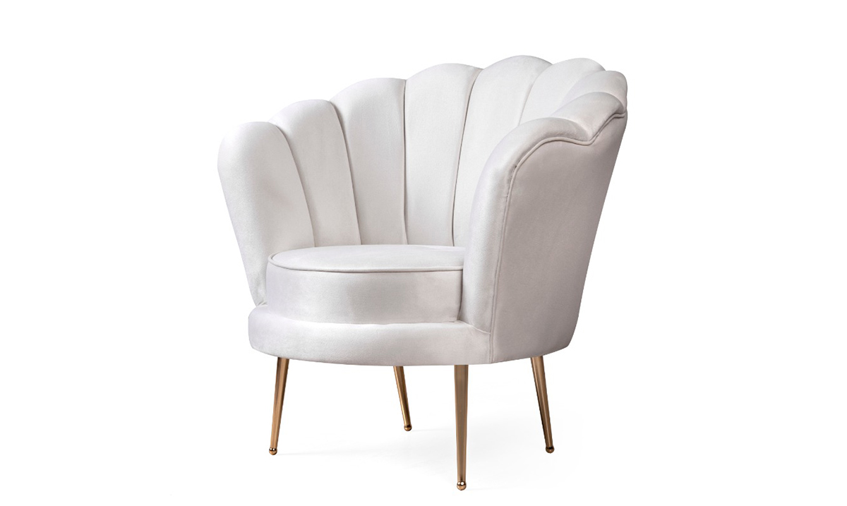 Alaçatı Beyaz Berjer Tekli Koltuk