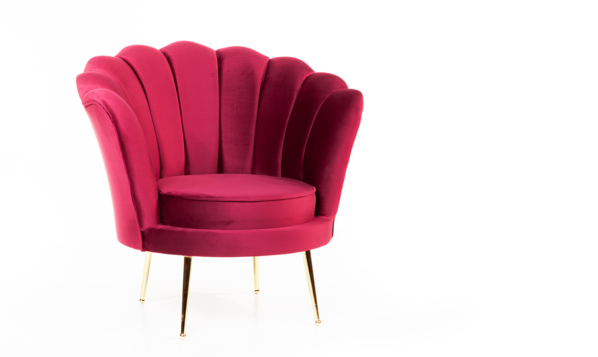 Alaçatı Kırmızı Berjer Tekli Koltuk