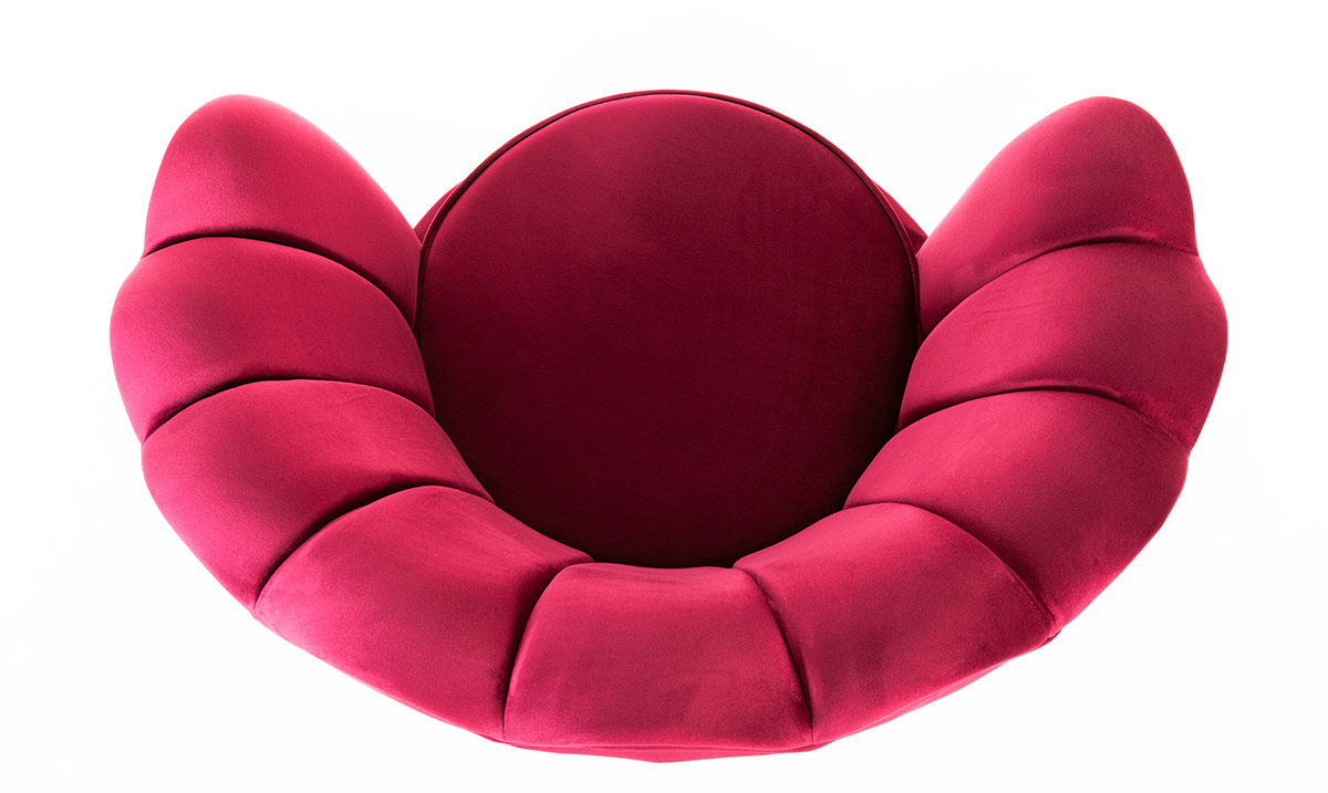 Alaçatı Kırmızı Berjer Tekli Koltuk