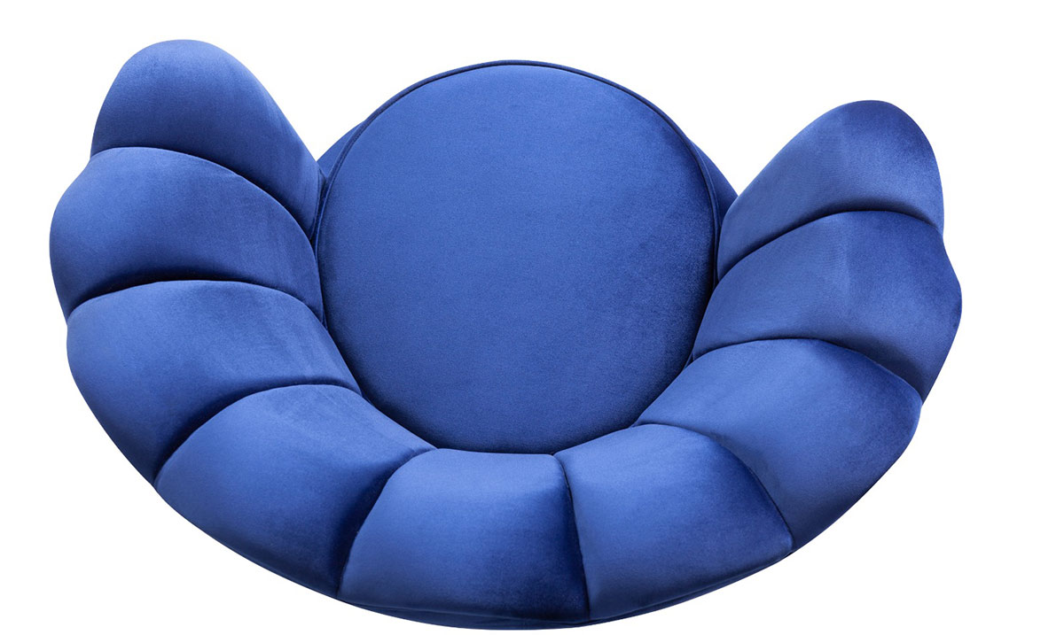 Alaçatı Mavi Berjer Tekli Koltuk