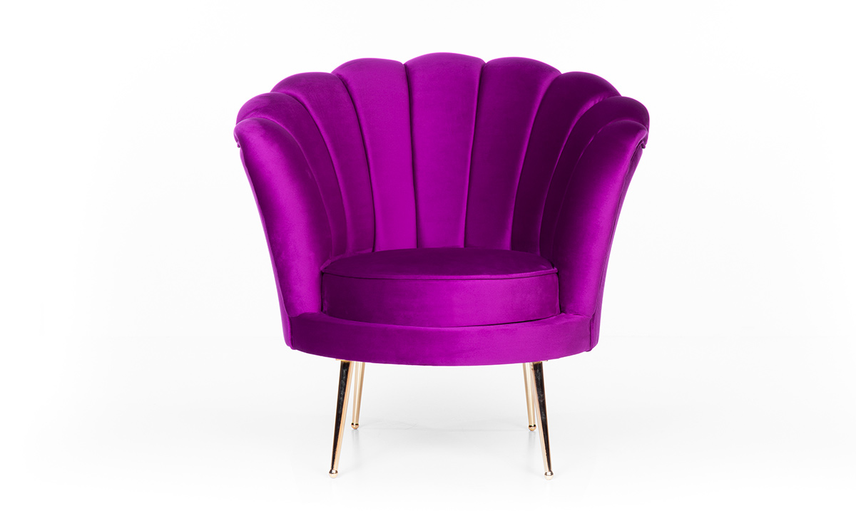 Alaçatı Mor Berjer Tekli Koltuk