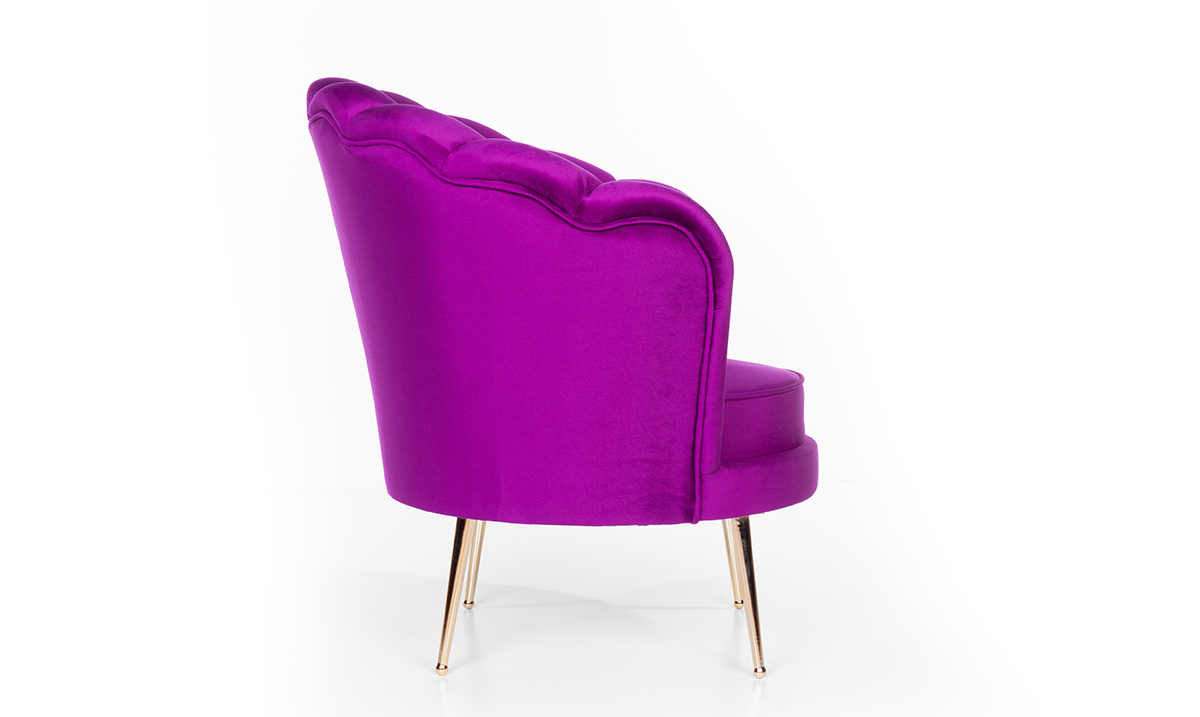 Alaçatı Mor Berjer Tekli Koltuk