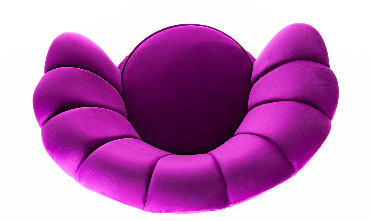 Alaçatı Mor Berjer Tekli Koltuk