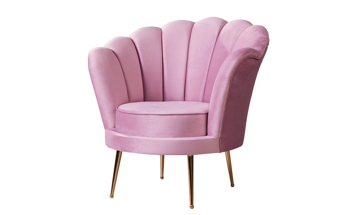 Alaçatı Pembe Berjer Tekli Koltuk