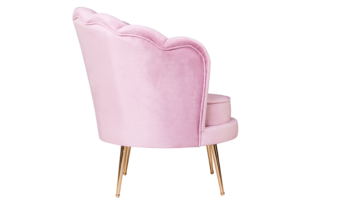 Alaçatı Pembe Berjer Tekli Koltuk