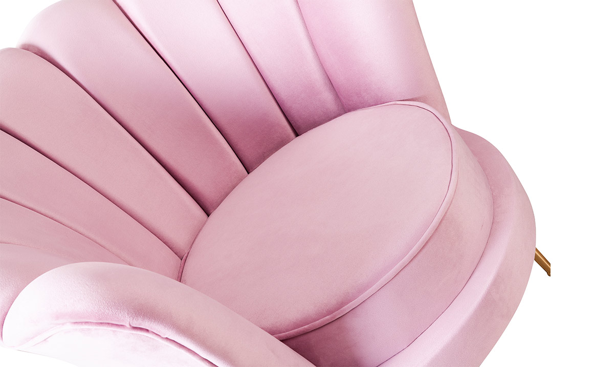 Alaçatı Pembe Berjer Tekli Koltuk