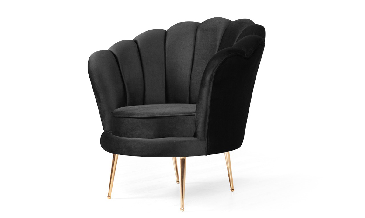 Alaçatı Siyah Berjer Tekli Koltuk