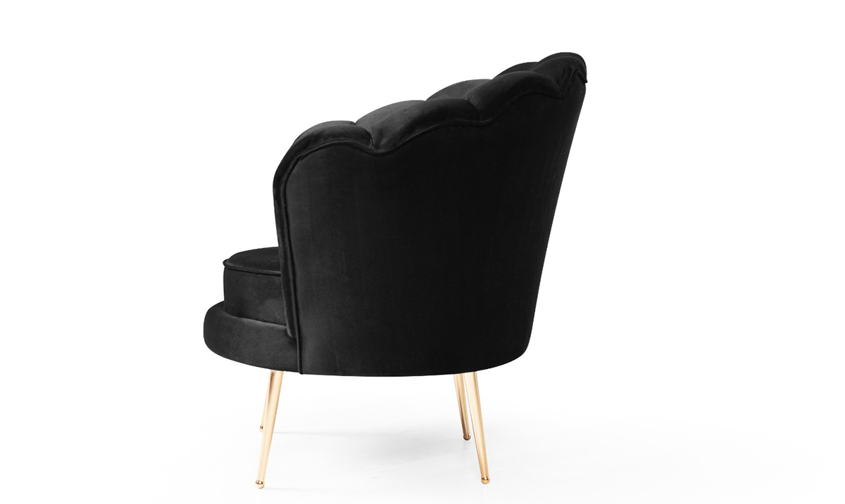 Alaçatı Siyah Berjer Tekli Koltuk