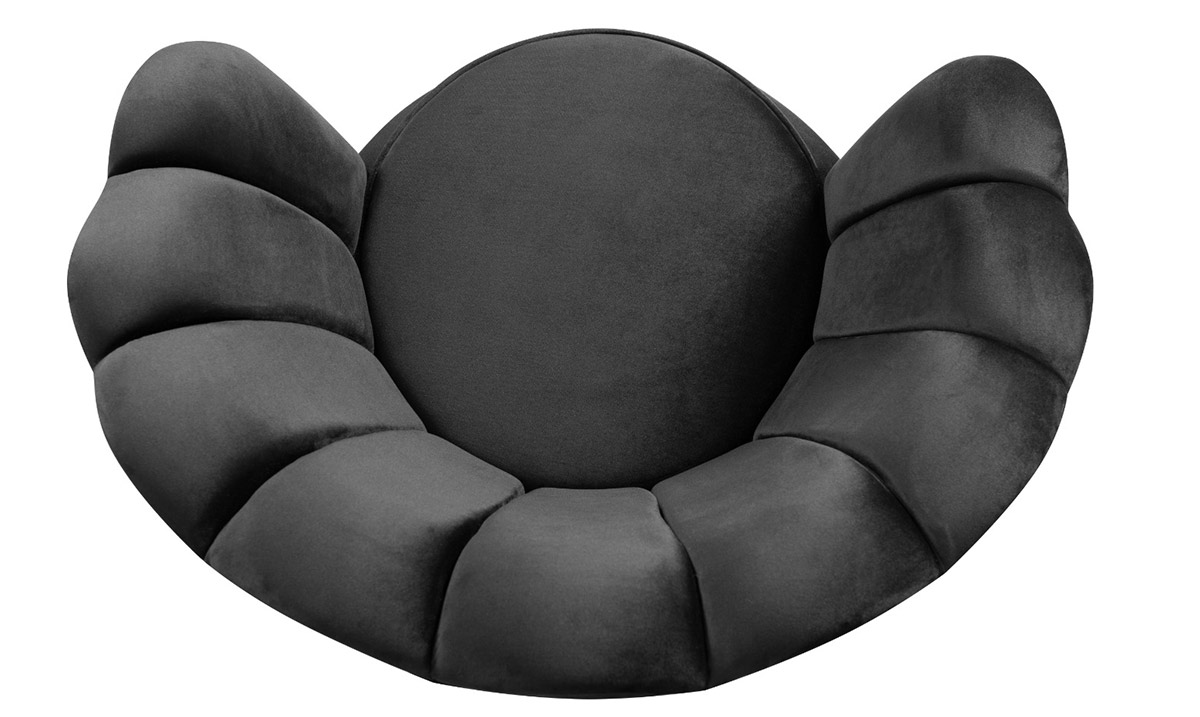 Alaçatı Siyah Berjer Tekli Koltuk