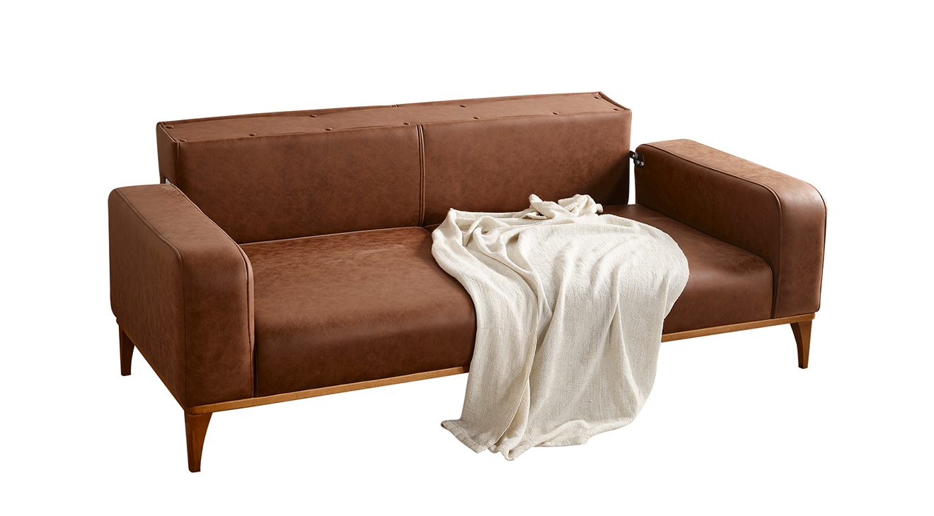 Kumsal Ahşap Ayaklı Yataklı Koltuk Takımı Yataklı Koltuk Takımları