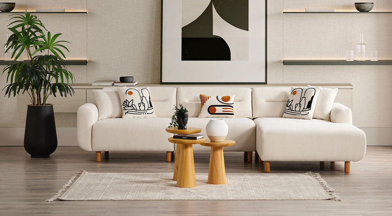 Buğlem Kanepeli Köşe Koltuk Takımı Köşe Koltuk