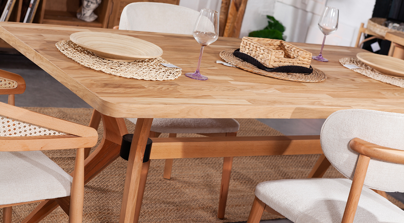 Loft Ceviz Modern Yemek Odası Takımı Yemek Odası