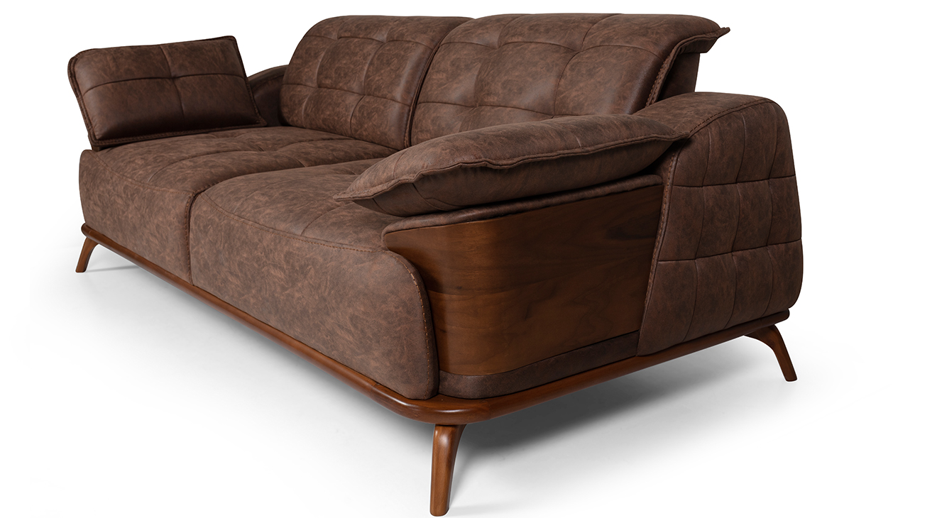 Loft Ahşap Ayaklı Yataklı Koltuk Takımı(Papelli) Yataklı Koltuk Takımları