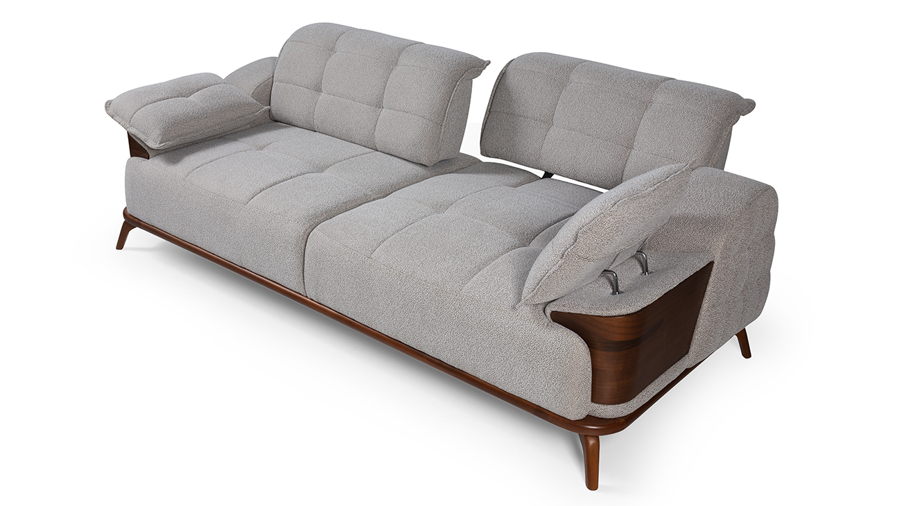 Loft Ahşap Ayaklı Yataklı Koltuk Takımı(Papelli) Yataklı Koltuk Takımları