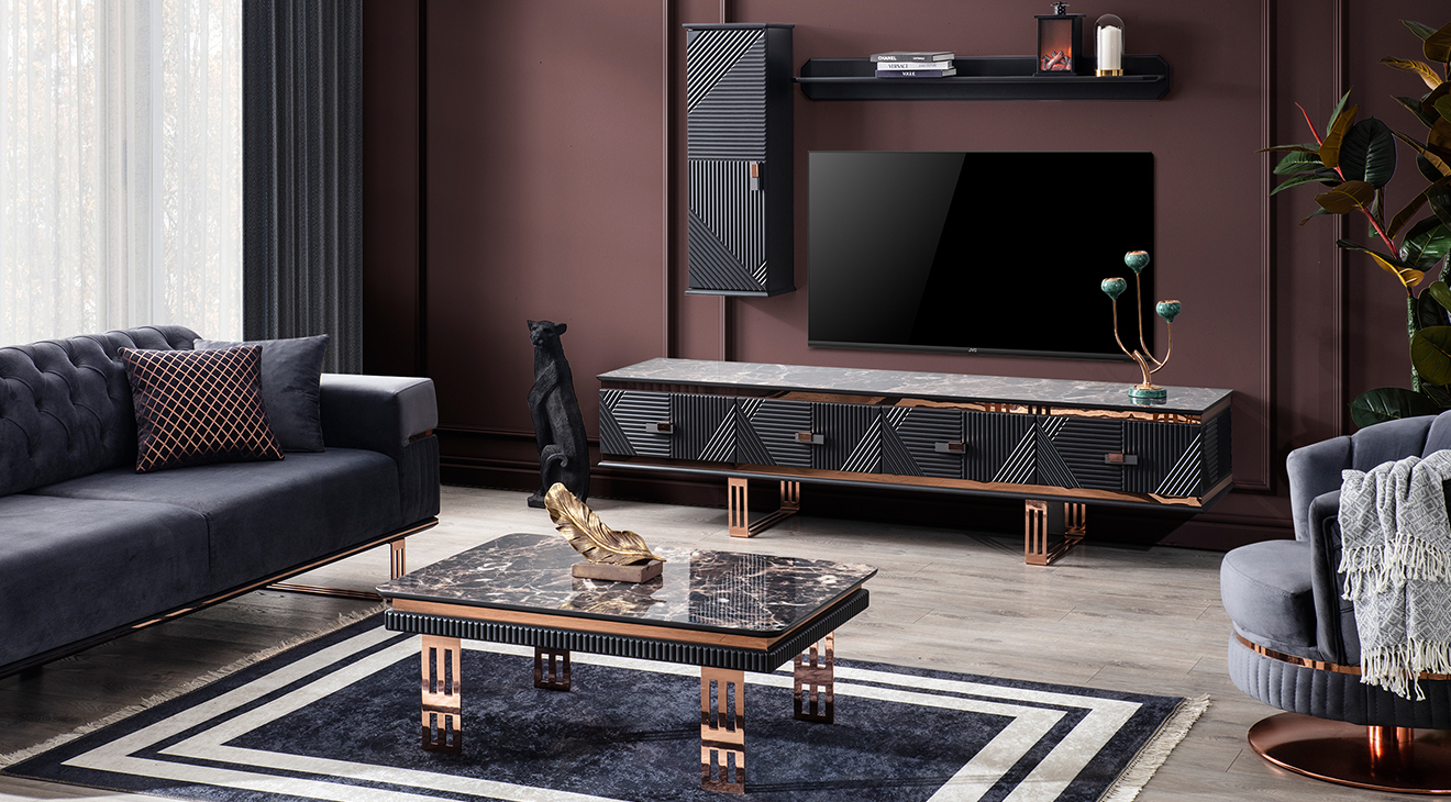 Quatro Q1 Antrasit Tv Ünitesi TV Ünitesi